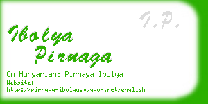 ibolya pirnaga business card